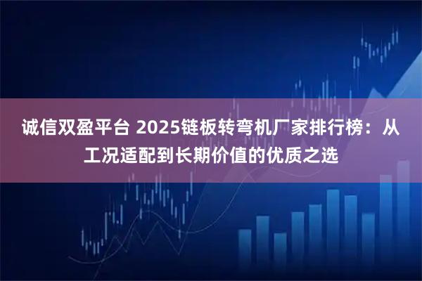 诚信双盈平台 2025链板转弯机厂家排行榜：从工况适配到长期价值的优质之选