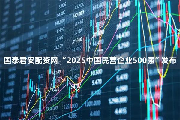 国泰君安配资网 “2025中国民营企业500强”发布